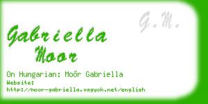 gabriella moor business card