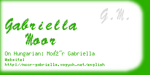 gabriella moor business card